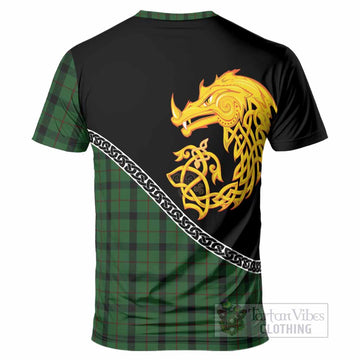 Kincaid Tartan Crest T-Shirt Legendary Dragon Knot Half Style