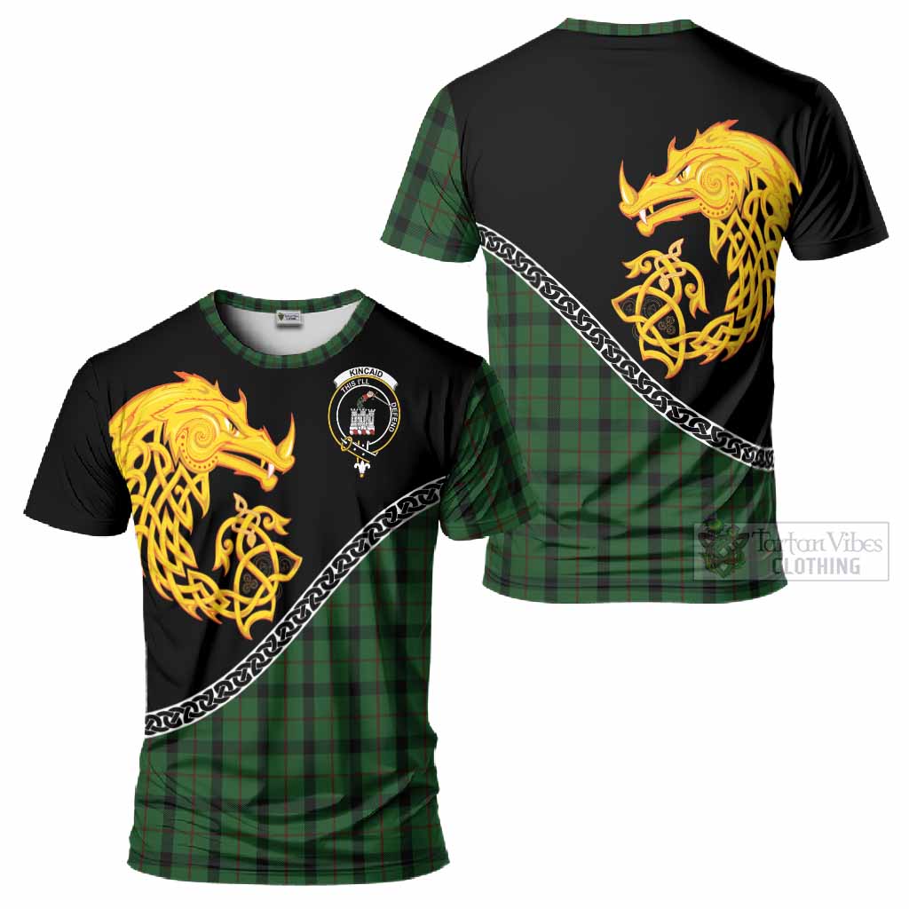 Kincaid Tartan Crest T-Shirt Legendary Dragon Knot Half Style