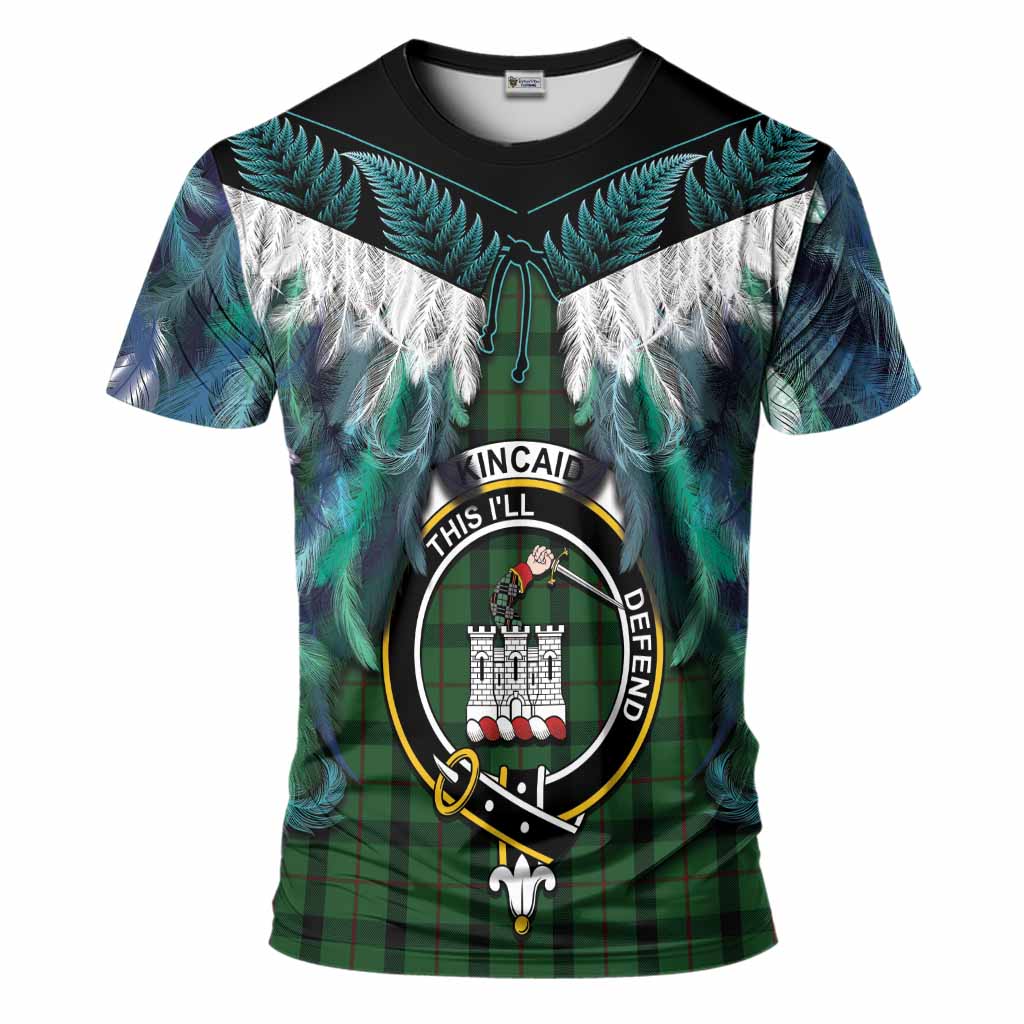 Kincaid Tartan Crest T-Shirt New Zealand Maori Korowai Cloak