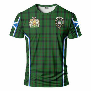 Kincaid Tartan Crest T-shirt Scotland Coat of Arm Flag Style