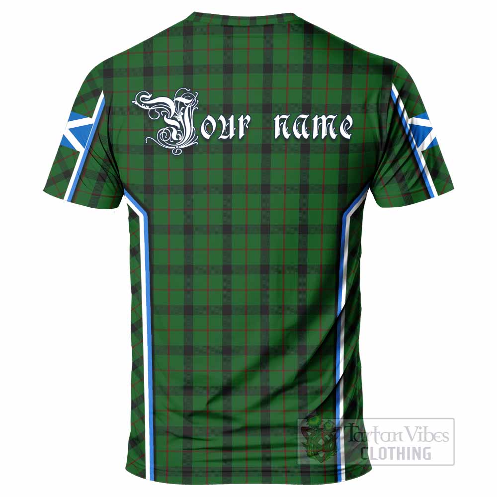 Kincaid Tartan Crest T-shirt Scotland Coat of Arm Flag Style - Tartan Vibes Clothing