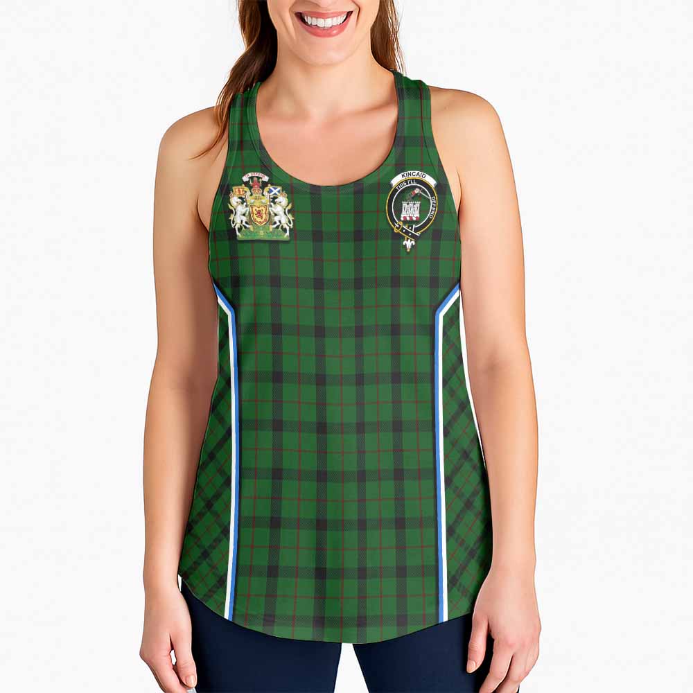 Kincaid Tartan Crest Women Racerback Tanks Scotland Coat of Arm Flag Style - Tartan Vibes Clothing