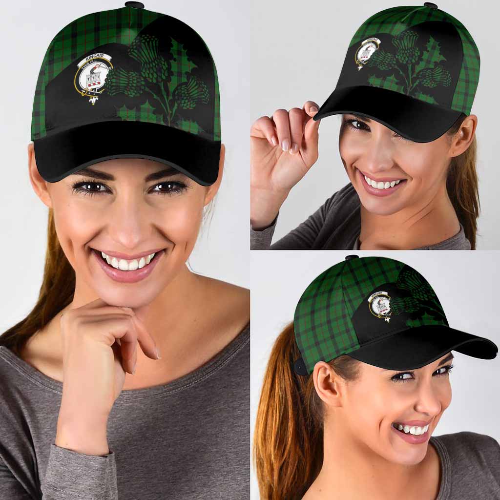 Kincaid Tartan Family Crest Classic Cap Scotland Thistle Floral Flag Style