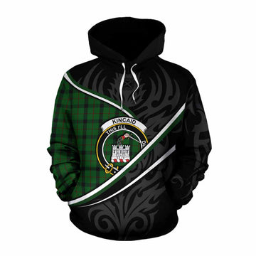 Kincaid Tartan Family Crest Cotton Hoodie Celtic Scottish Thistle Floral - Tartan Vibes Clothing
