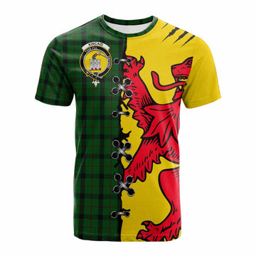 Kincaid Tartan Family Crest Cotton T-shirt Lion Rampant Honor