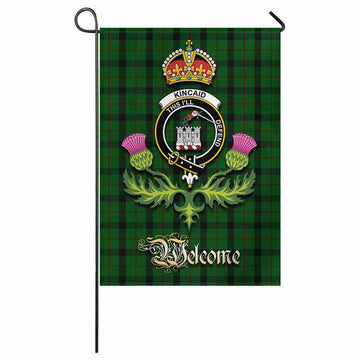 Kincaid Tartan Family Crest Garden Flag Royal Thistle Welcome Style