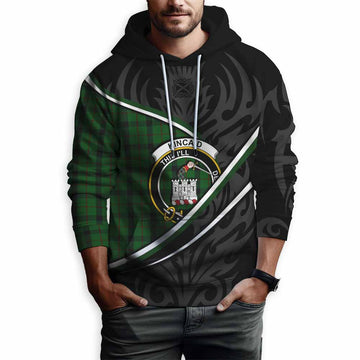 Kincaid Tartan Family Crest Hoodie Celtic Scottish Thistle Floral