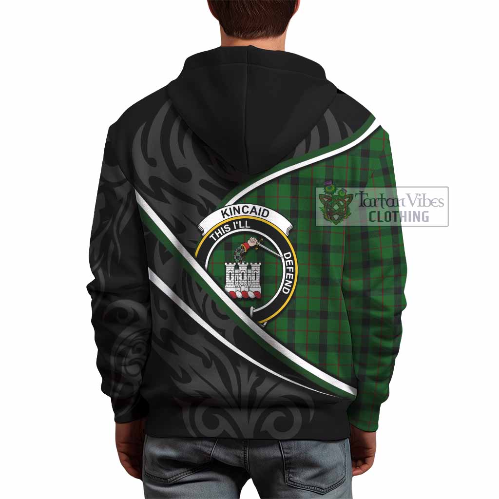Kincaid Tartan Family Crest Hoodie Celtic Scottish Thistle Floral - Tartan Vibes Clothing