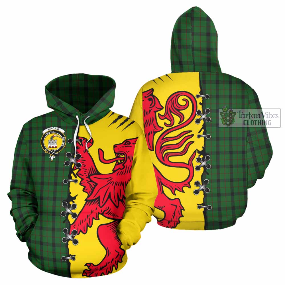 Kincaid Tartan Family Crest Hoodie Lion Rampant Honor - Tartan Vibes Clothing
