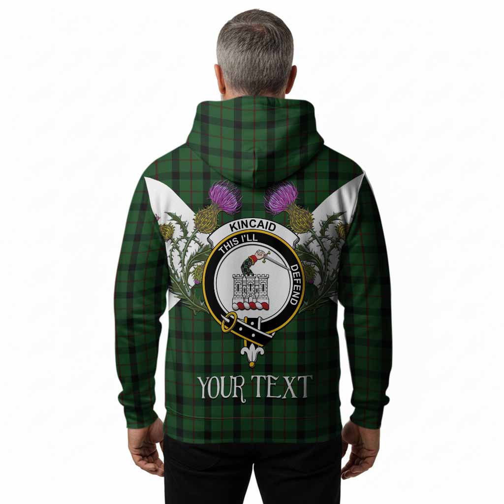 Kincaid Tartan Family Crest Hoodie Scottish Burns Night Thistle Floral