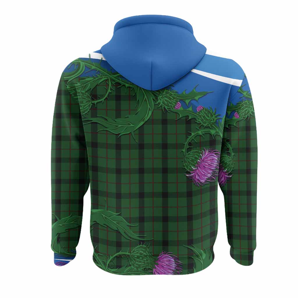 Kincaid Tartan Family Crest Hoodie Thistle in Minimalism