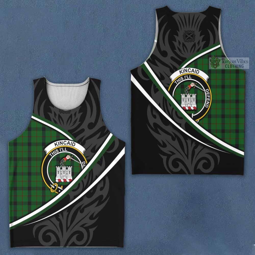 Kincaid Tartan Family Crest Men Tank Top Celtic Scottish Thistle Floral - Tartan Vibes Clothing