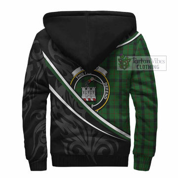 Kincaid Tartan Family Crest Sherpa Hoodie Celtic Scottish Thistle Floral