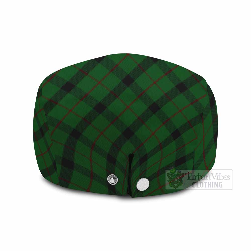 Kincaid Tartan Flat Cap, Jeff Cap Cross Style with Family Crest - Tartan Vibes Clothing