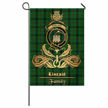 Kincaid Tartan Garden Flag with Highland Thistle Cherish Family Crest Style