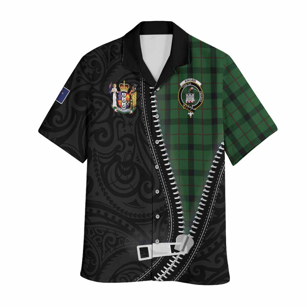 Kincaid Tartan Hawaiian Shirt New Zealand Pattern Unique Zipper Stylized