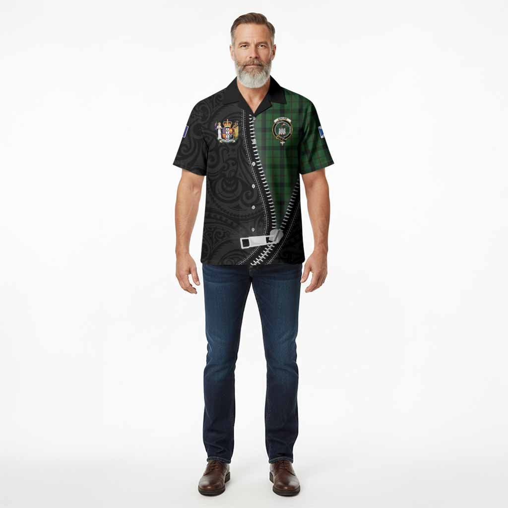 Kincaid Tartan Hawaiian Shirt New Zealand Pattern Unique Zipper Stylized