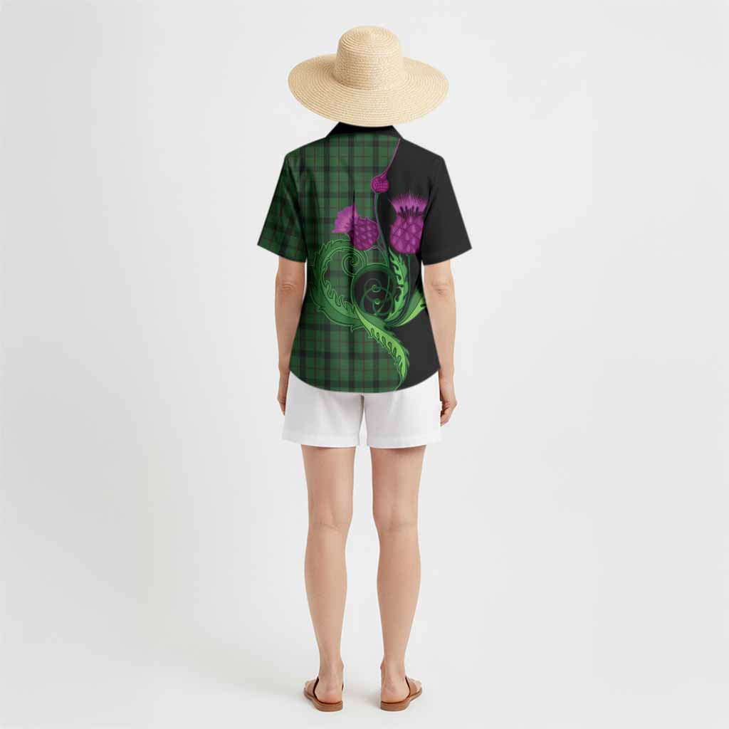 Kincaid Tartan Hawaiian Shirt Traditional Scottish Thistle