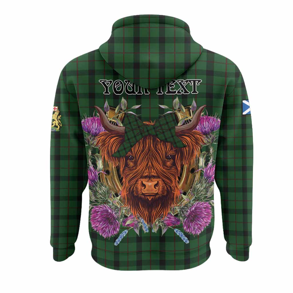 Kincaid Tartan Hoodie Scottish Thistle Heilan Coo