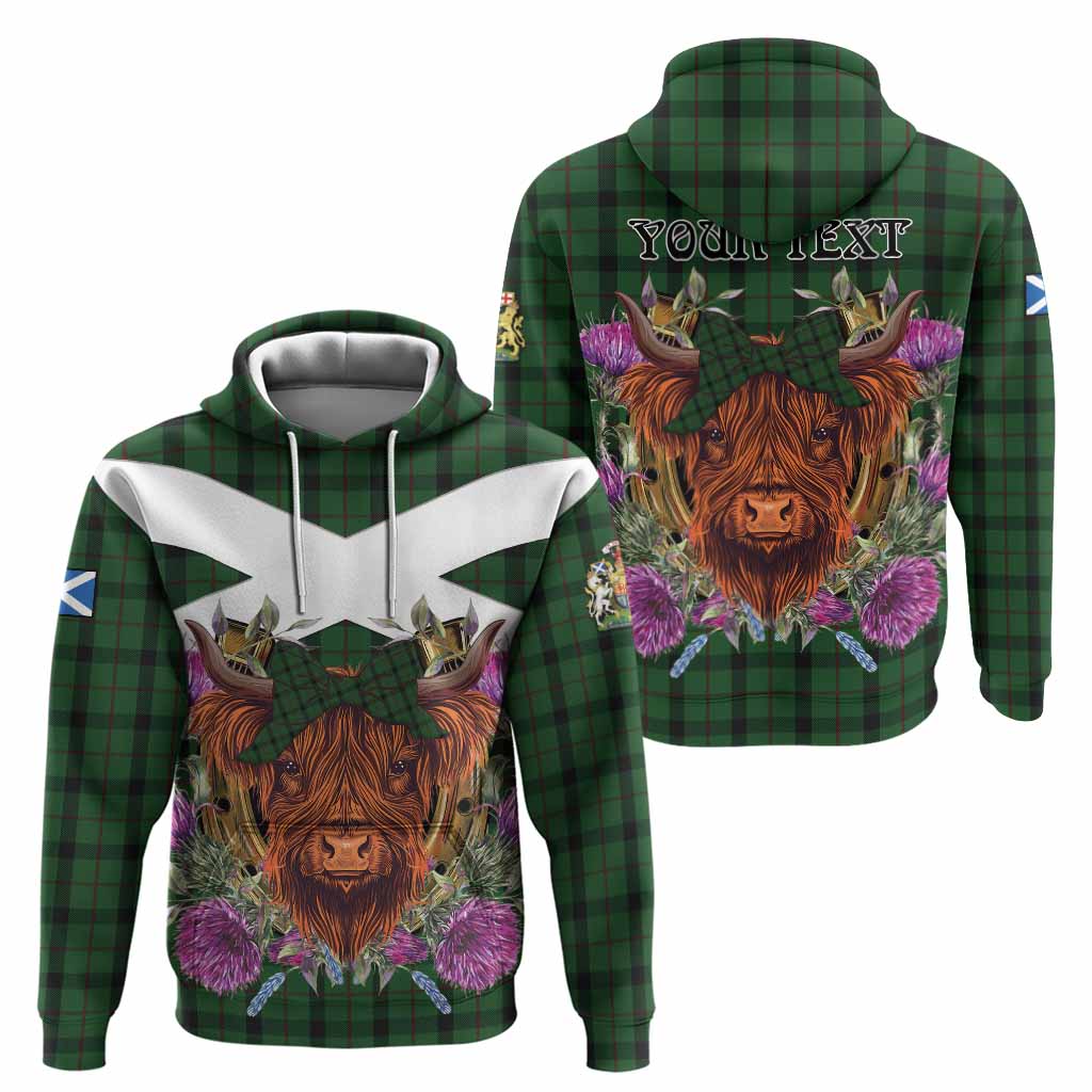 Kincaid Tartan Hoodie Scottish Thistle Heilan Coo