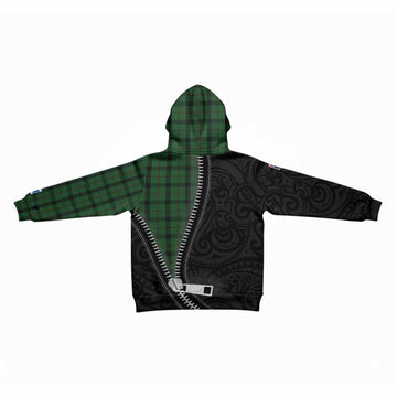 Kincaid Tartan Kid Hoodie New Zealand Pattern Unique Zipper Stylized