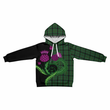 Kincaid Tartan Kid Hoodie Traditional Scottish Thistle