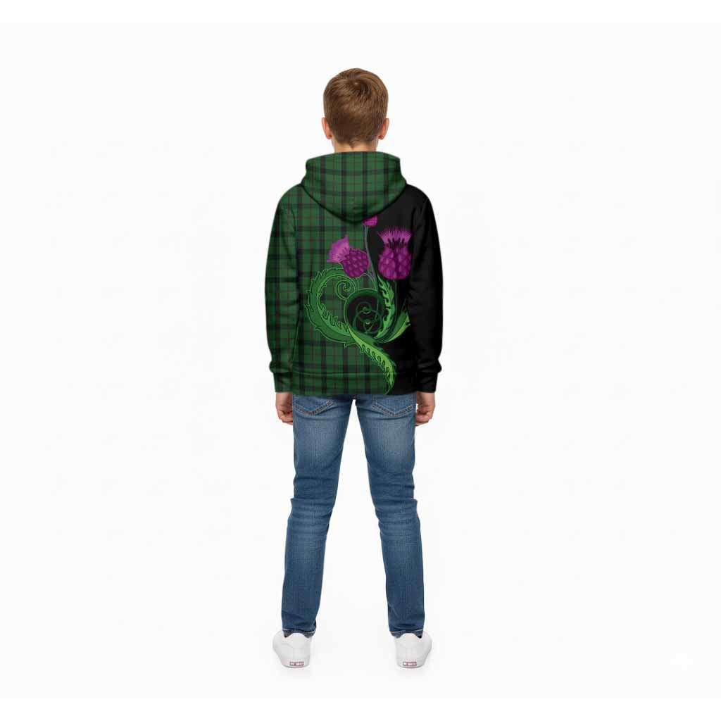 Kincaid Tartan Kid Hoodie Traditional Scottish Thistle