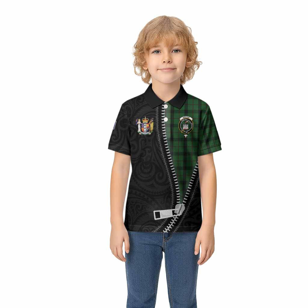 Kincaid Tartan Kid Polo Shirt New Zealand Pattern Unique Zipper Stylized