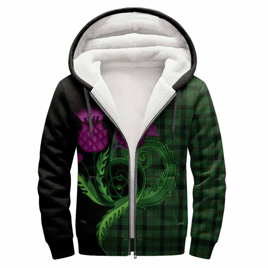 Kincaid Tartan Sherpa Hoodie Traditional Scottish Thistle
