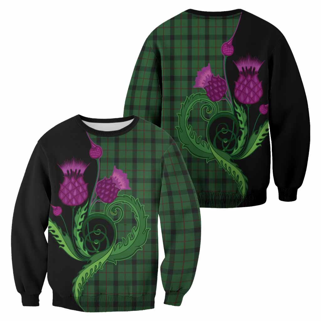 Kincaid Tartan Sweatshirt Traditional Scottish Thistle
