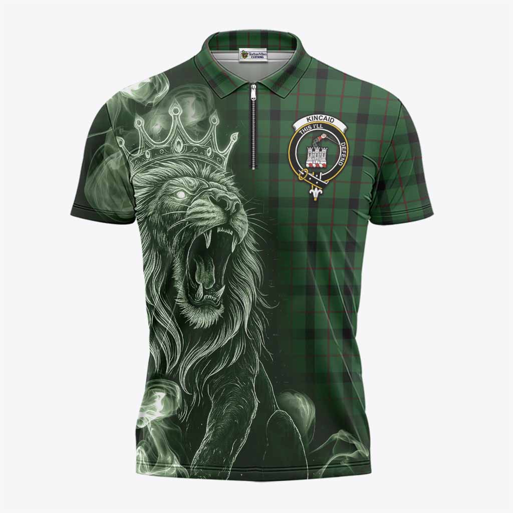 Kincaid Tartan Zipper Polo Shirt Roaring Lion Heritage