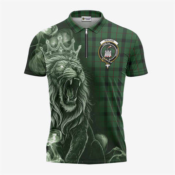 Kincaid Tartan Zipper Polo Shirt Roaring Lion Heritage