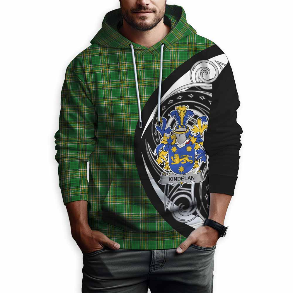 Tartan Vibes Clothing Kindelan Irish Clan Hoodie Celtic Circle Style