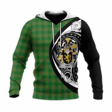 Tartan Vibes Clothing King Irish Clan Knitted Hoodie Celtic Circle Style