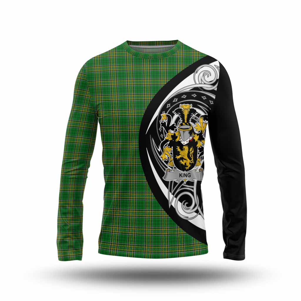 King Irish Clan Long Sleeve T-Shirt Celtic Circle Style Unisex - Tartan Vibes Clothing