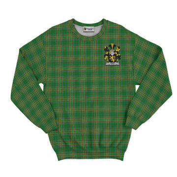 Tartan Vibes Clothing King Irish Clan Tartan Sweatshirt with Coat of Arms