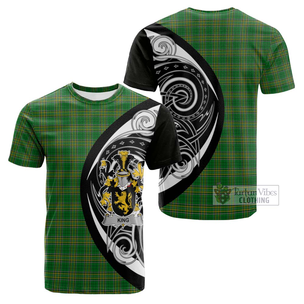 King Irish Clan Cotton T-shirt Celtic Circle Style - Tartan Vibes Clothing