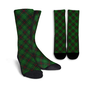 Kinloch Tartan Crew Socks Cross Tartan Style