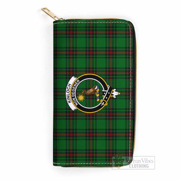 Tartan Vibes Clothing Kinloch Tartan Women's Leather Wallet with Family Crest