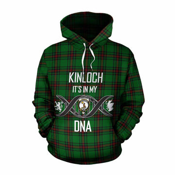 Kinloch Tartan Cotton Hoodie with Family Crest DNA In Me Style Pullover Hoodie XS - Tartan Vibes Clothing