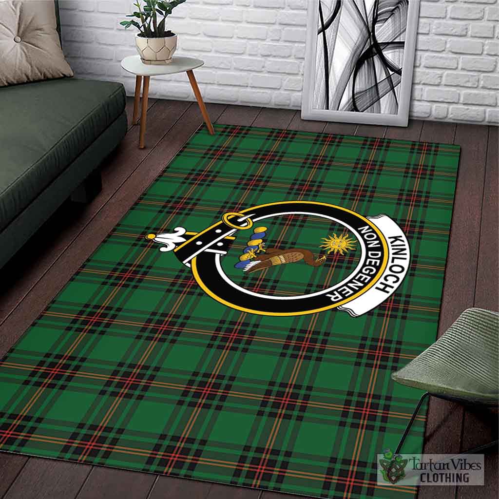 Kinloch Tartan Area Rug with Family Crest L 59*86 inch (150x220 cm) - Tartan Vibes Clothing