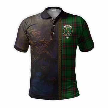 Kinloch Tartan Family Crest Polo Shirt Alba Gu Brath Be Brave Lion Ancient Style Kid - Tartan Vibes Clothing