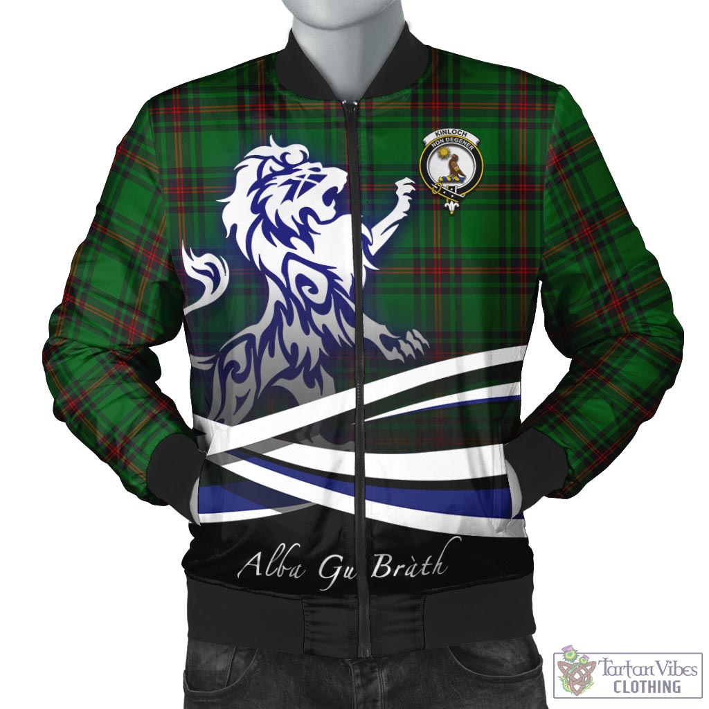 Kinloch Tartan Bomber Jacket with Alba Gu Brath Regal Lion Emblem Unisex - Tartan Vibes Clothing