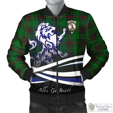 Kinloch Tartan Bomber Jacket with Alba Gu Brath Regal Lion Emblem Unisex - Tartan Vibes Clothing