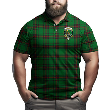 Kinloch Tartan Men's Polo Shirt with Family Crest Kid - Tartan Vibes Clothing