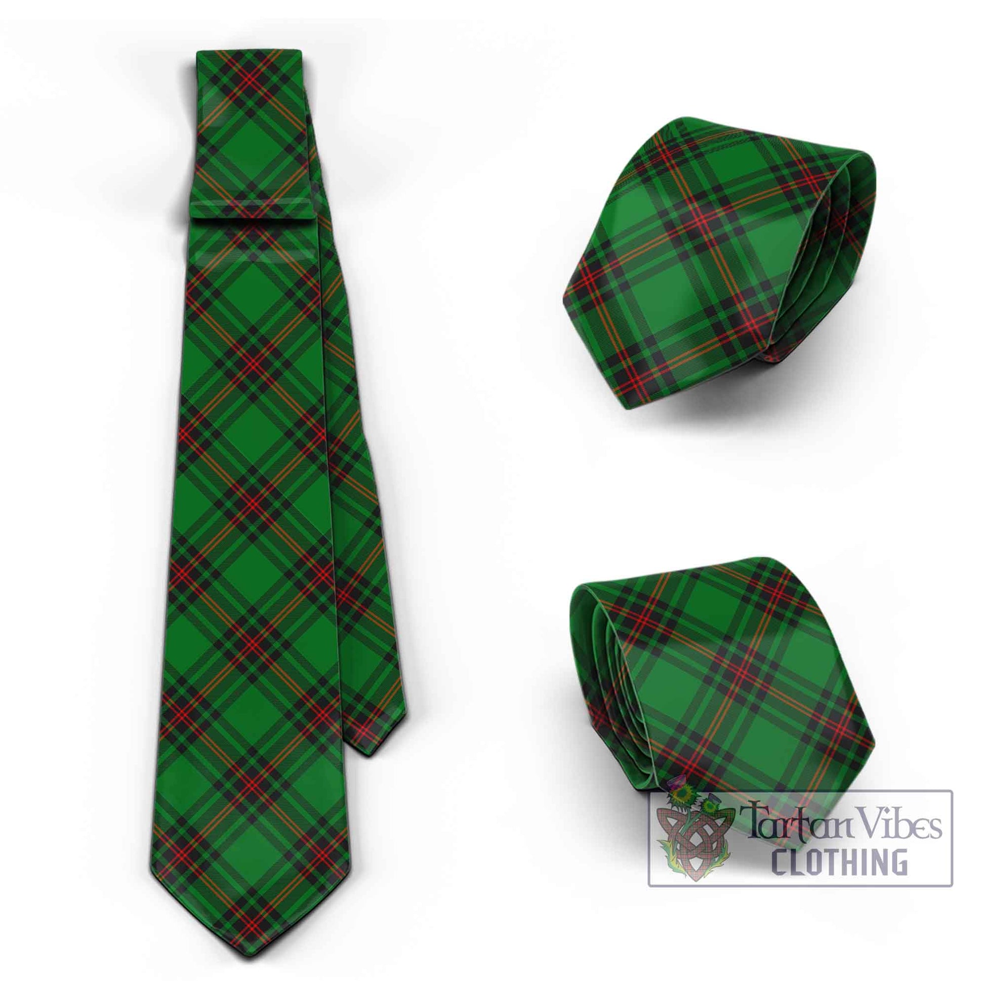 Kinloch Tartan Classic Necktie Cross Style Necktie One Size - Tartan Vibes Clothing