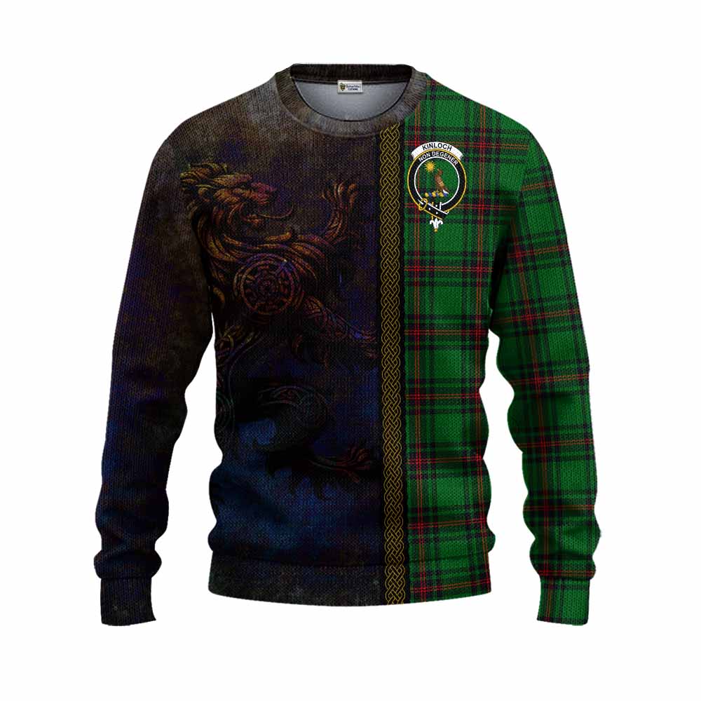 Kinloch Tartan Family Crest Knitted Sweater Alba Gu Brath Be Brave Lion Ancient Style Unisex - Tartan Vibes Clothing