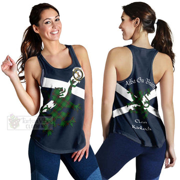 Kinloch Tartan Lion Rampant Women's Racerback Tanks Proudly Display Your Heritage with Alba Gu Brath and Clan Name 4XL - Tartan Vibes Clothing