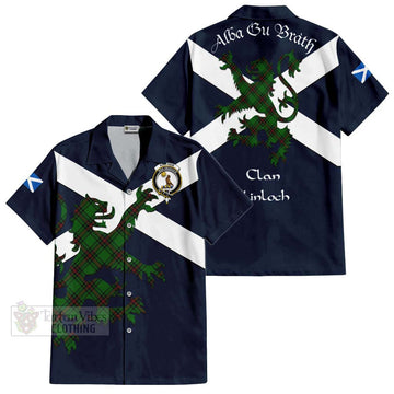 Kinloch Tartan Lion Rampant Hawaiian Shirt Proudly Display Your Heritage with Alba Gu Brath and Clan Name Kid - Tartan Vibes Clothing