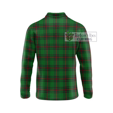 Kinloch Tartan Long Sleeve Polo Shirt with Family Crest DNA In Me Style - Tartan Vibes Clothing